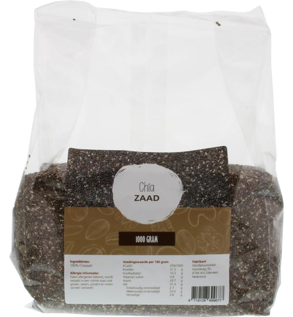 Mijnnatuurwinkel Chia Zaad (1000 gr)