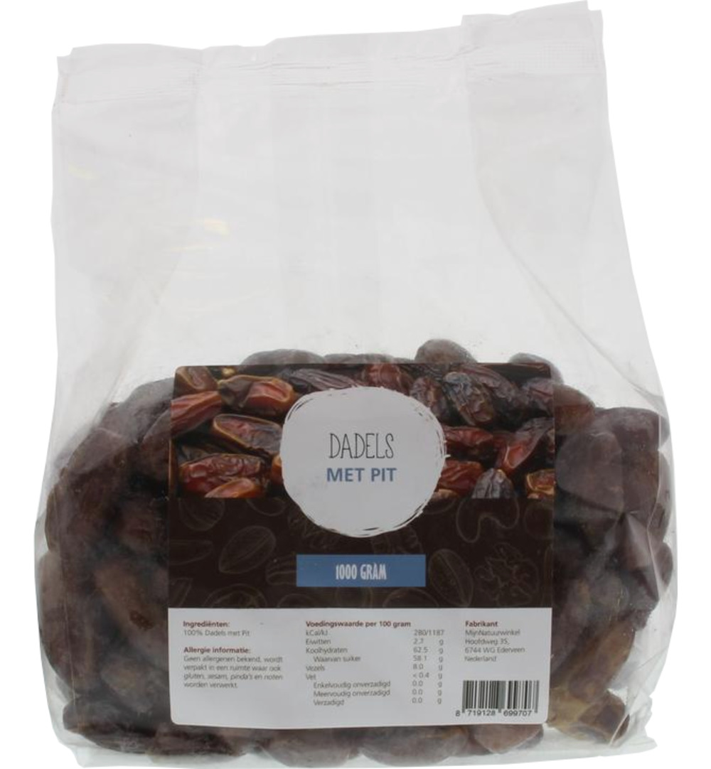 Mijnnatuurwinkel Dadels Met Pit (1000 gr)
