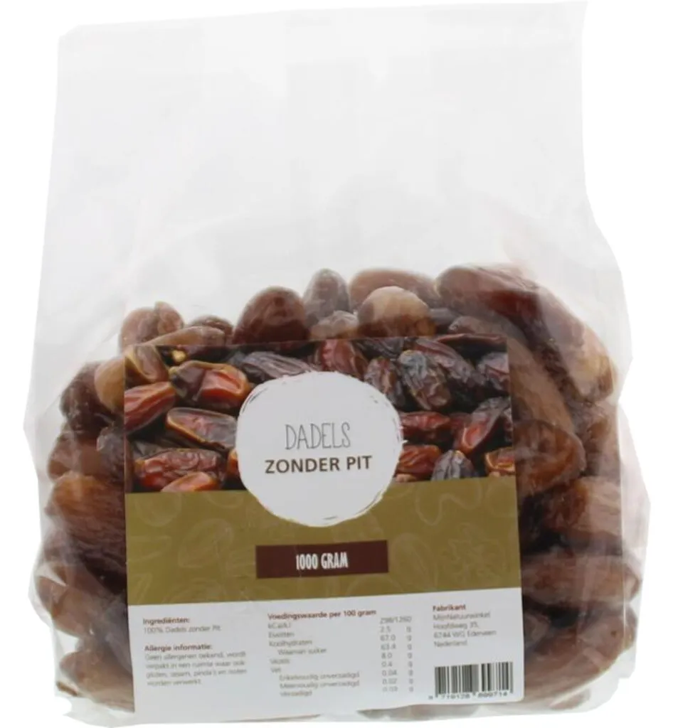 Mijnnatuurwinkel Dadels Zonder Pit (1000 gr)
