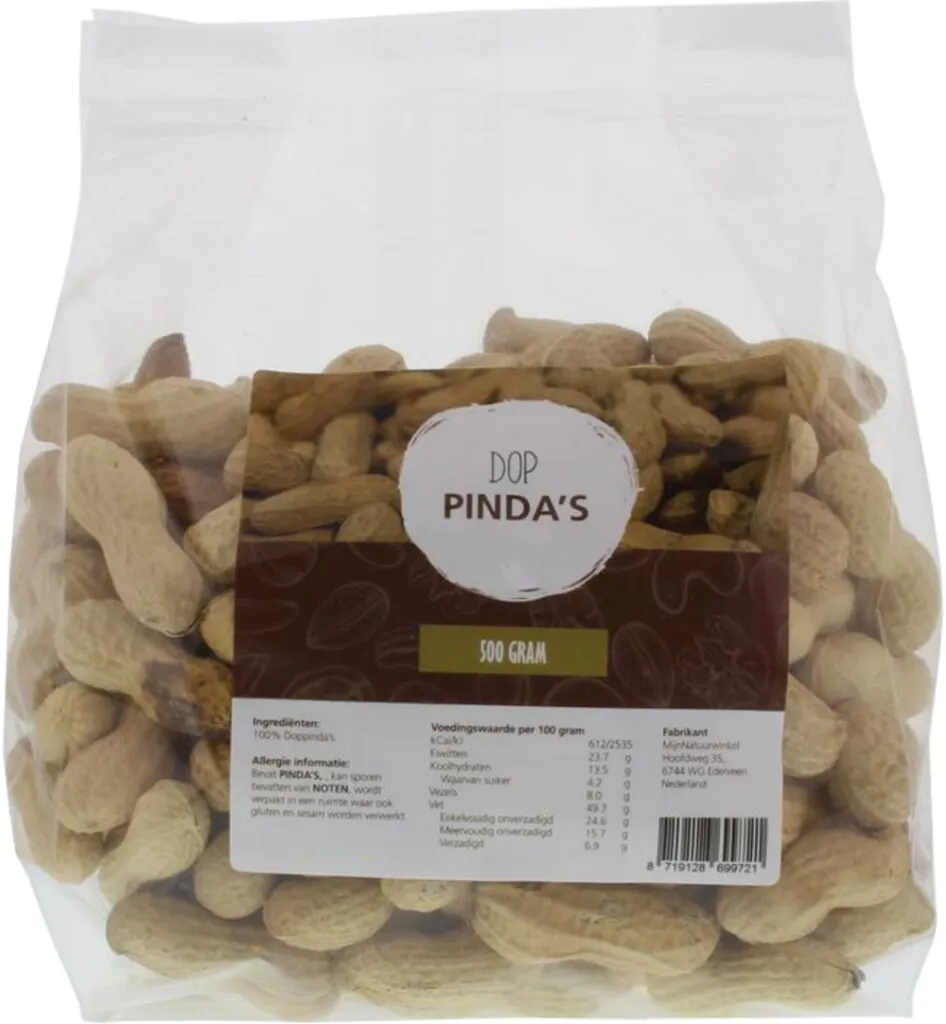 Mijnnatuurwinkel Dop Pinda'S (500 gr)