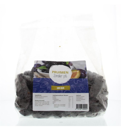 Mijnnatuurwinkel Pruimen Zonder Pit (1000 gr)