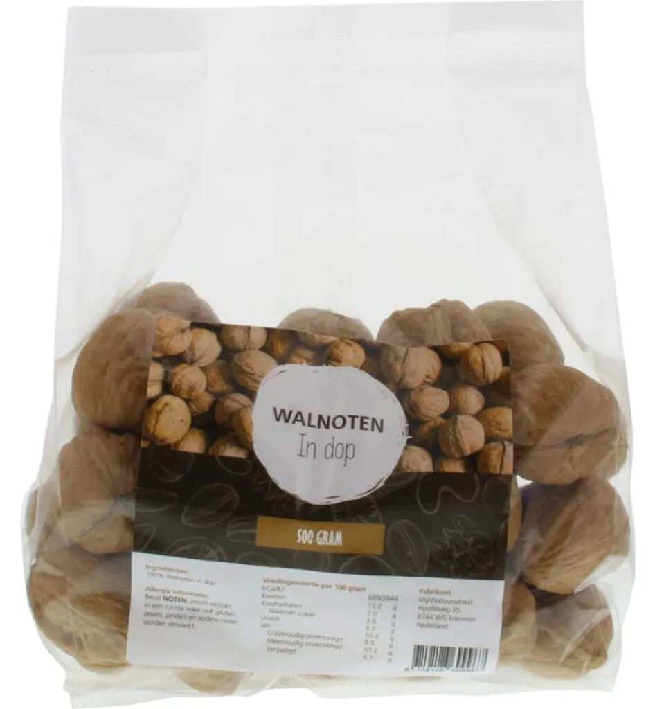 Mijnnatuurwinkel Walnoten In Dop (500 gr)