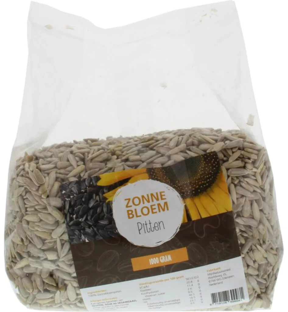 Mijnnatuurwinkel Zonnebloempitten (1000 gr)