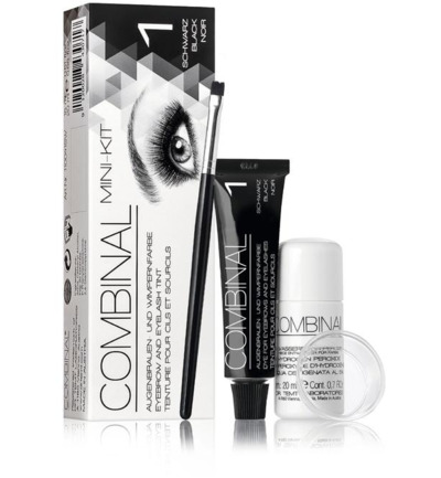 Combinal Wenkbrauwen wimperverf kit zwart (1 set)
