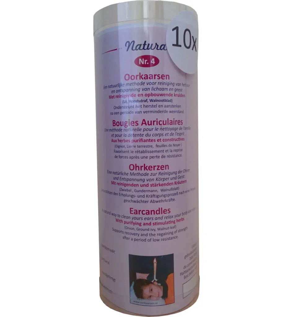Naturado Oorkaarsen reinigend en opbouwend nr.4 (10 stuks)