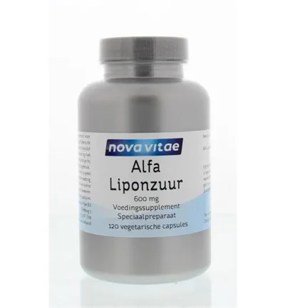 Nova Vitae Alfa liponzuur 600 mg (120 capsules)