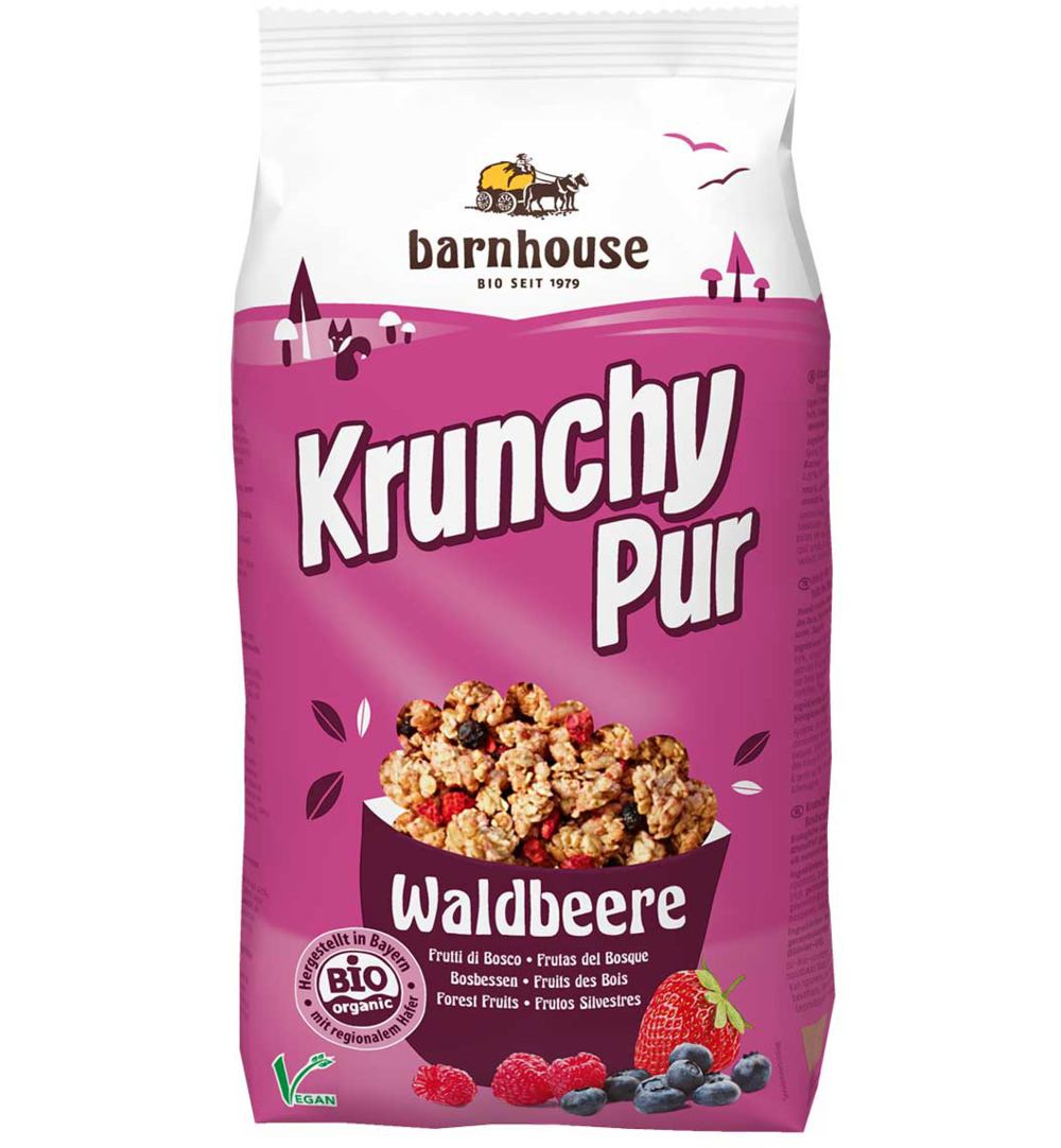 Barnhouse Krunchy Pur Bosbes Bio (750 gr)
