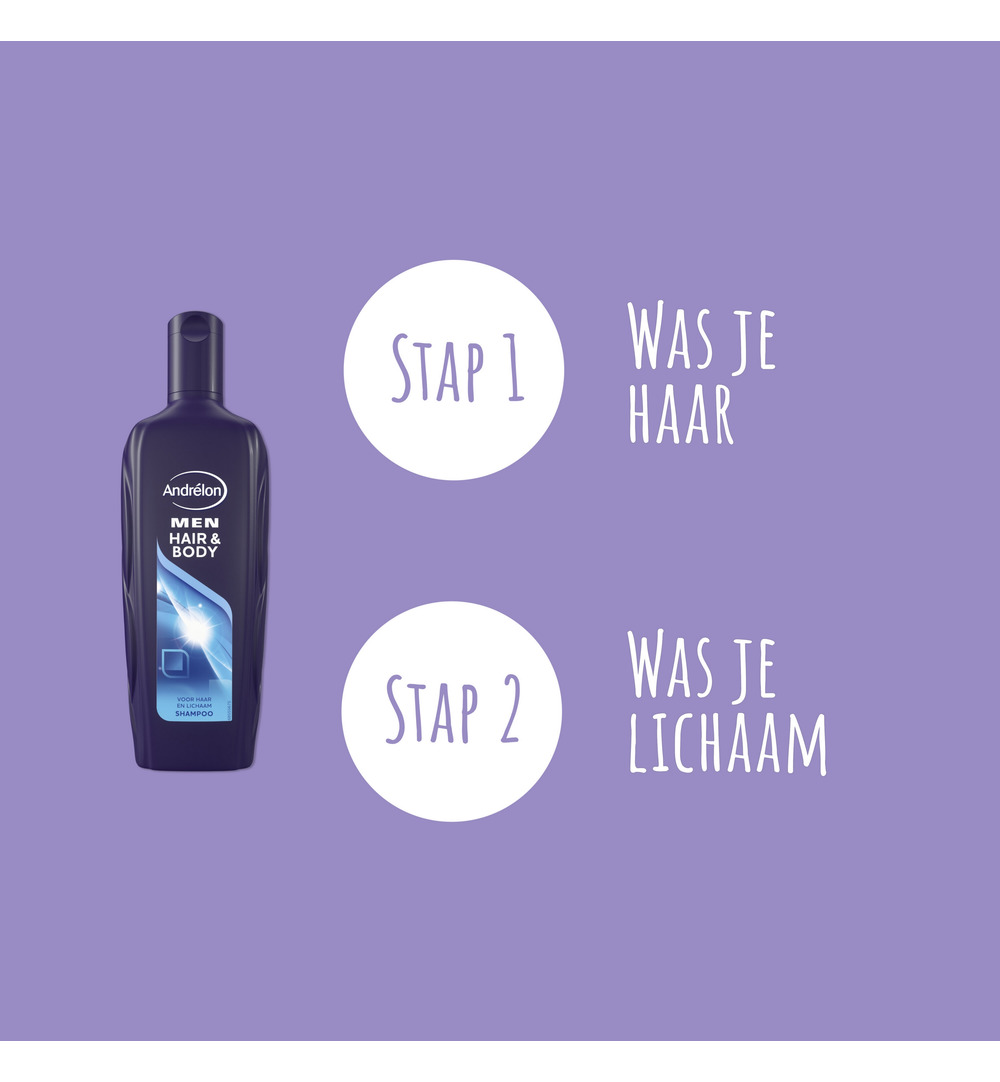 Andrelon Shampoo Men Hair & Body (300 ml) - image 4