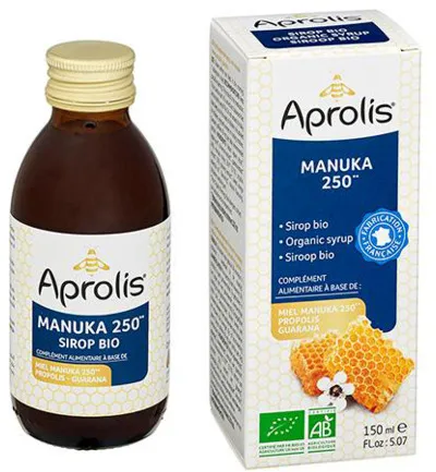 Aprolis Siroop manuka propolis guarana bio (150 ml)