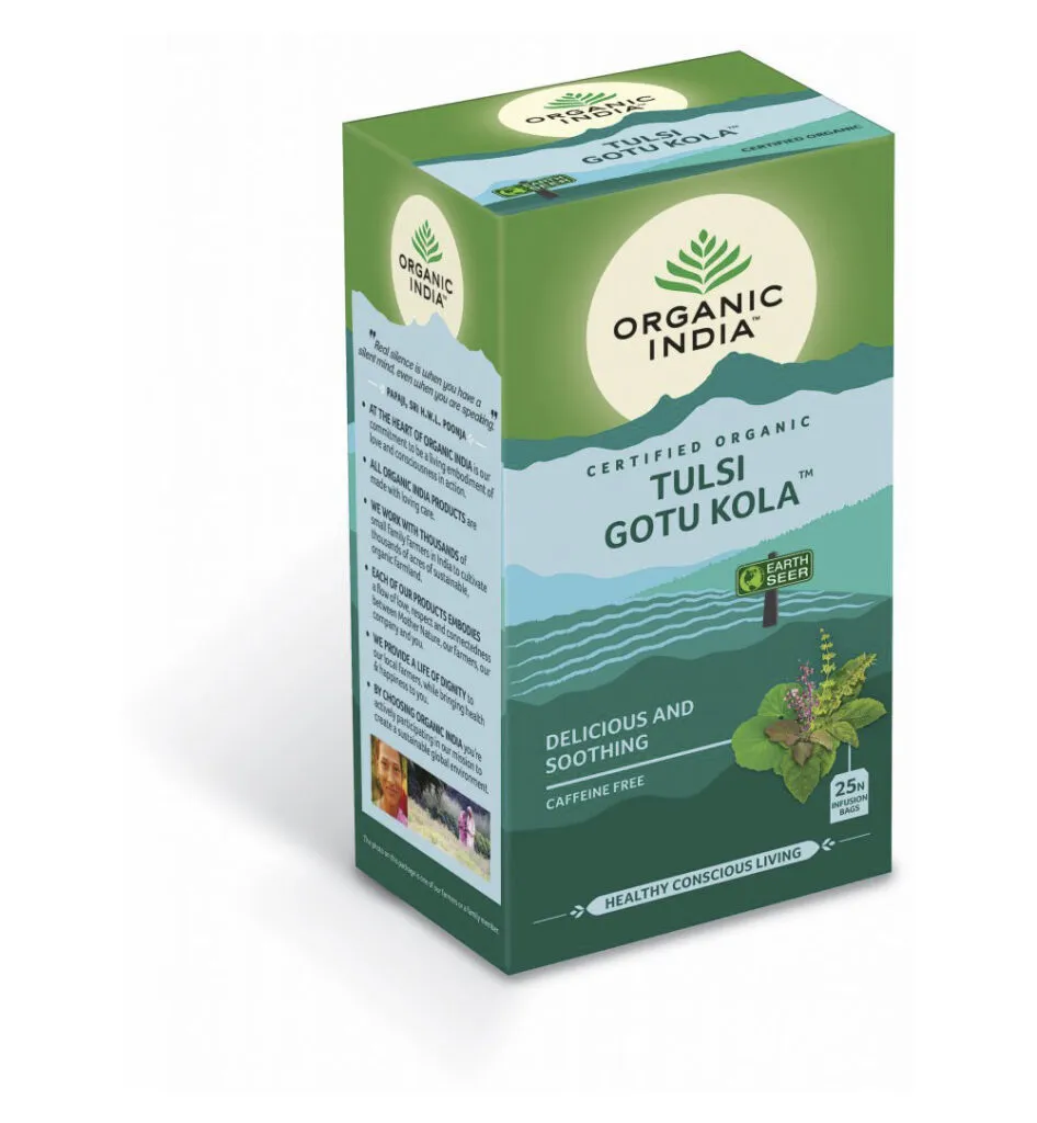 Organic India Tulsi Gotu Kola Thee Bio (25 stuks)