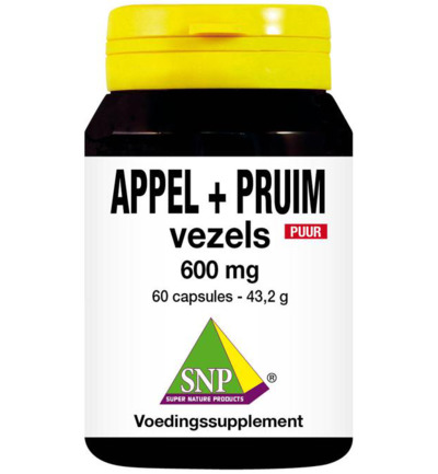 Snp Appel Pruim Vezels 600 Mg Puur (60 capsules)