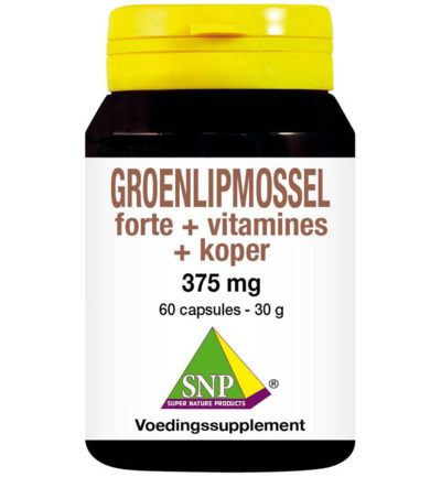 Snpgroenlipmossel forte + vitamines + koper (60 capsules)