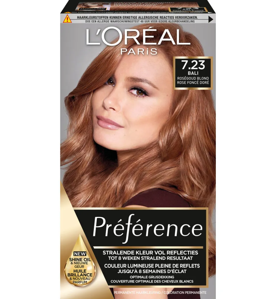 L'Oréal Preference Rosegold 7.23 Blond (1 set)