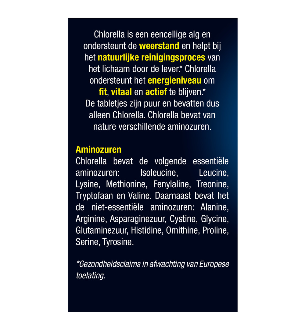 Lucovitaal Chlorella 100% Puur (200 tabletten) - image 5