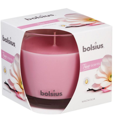 Bolsius True Scents geurglas 95/95 magnolia (1 stuk)
