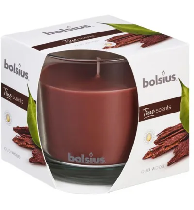 Bolsius True Scents geurglas 95/95 old wood (1 stuk)