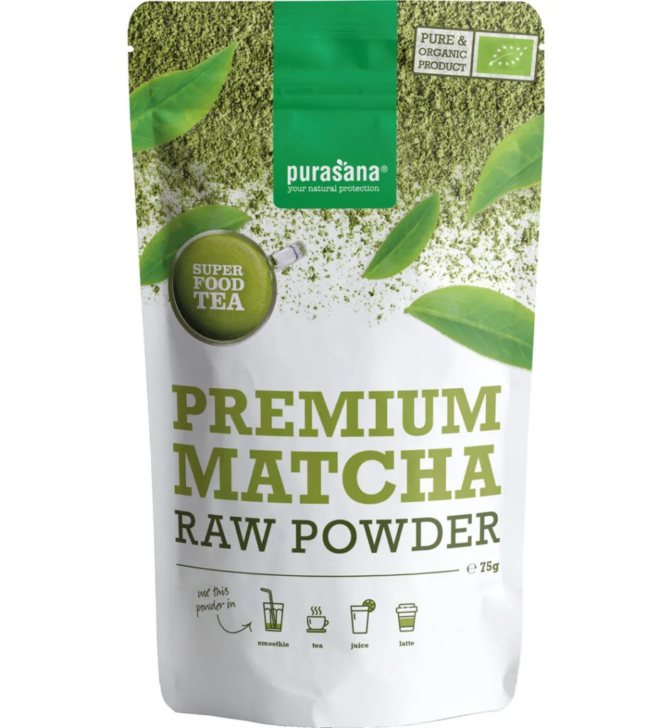 Purasana Matcha Premium Poeder Vegan Bio (75 gr)