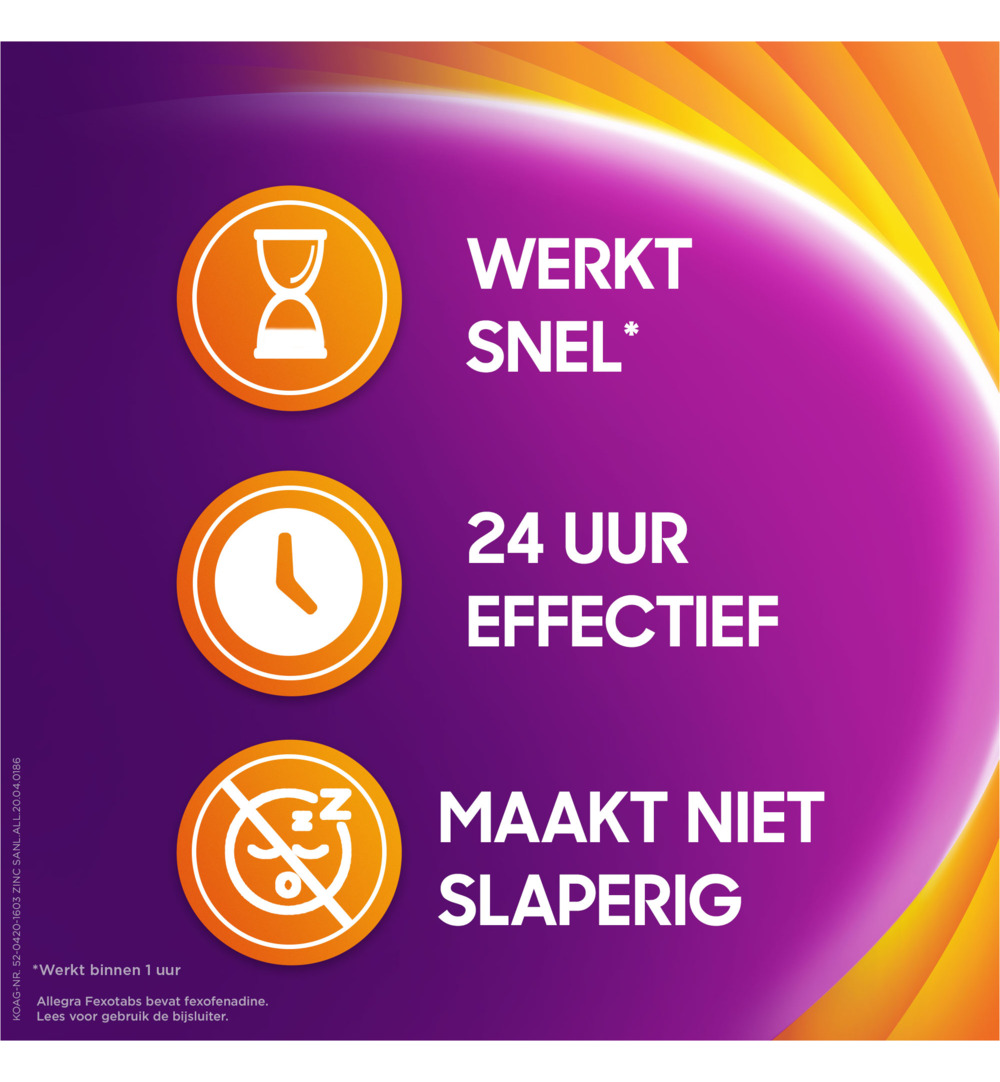 Allegra Fexotabs hooikoorts (20 tabletten) - image 3