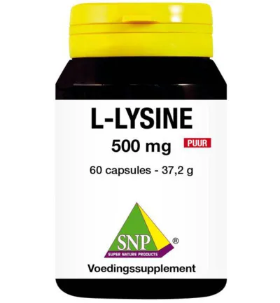 Snp L-lysine 500 mg puur (60 capsules)