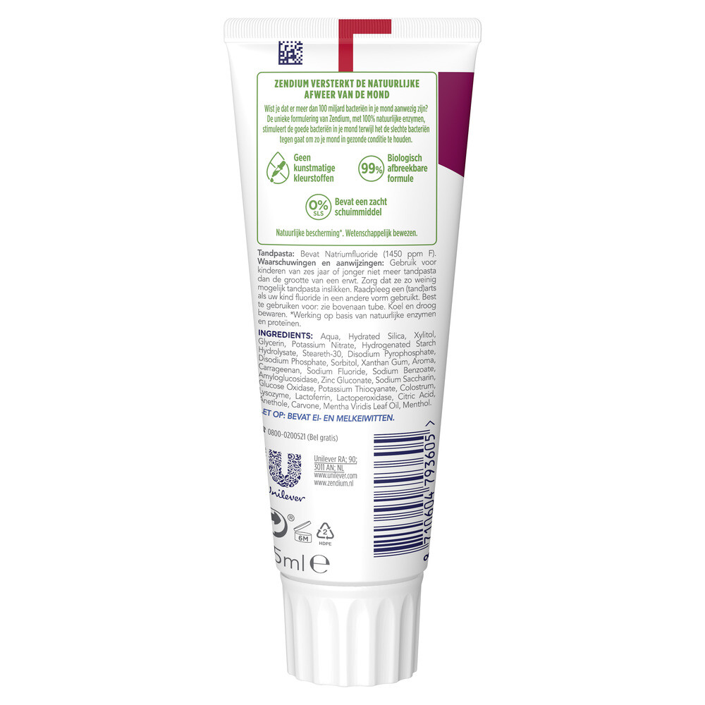 Zendium Tandpasta Sensitive Whitener (75 ml)