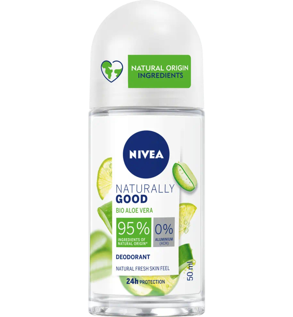 Nivea Deodorant roller naturally good aloe vera (50 ml)