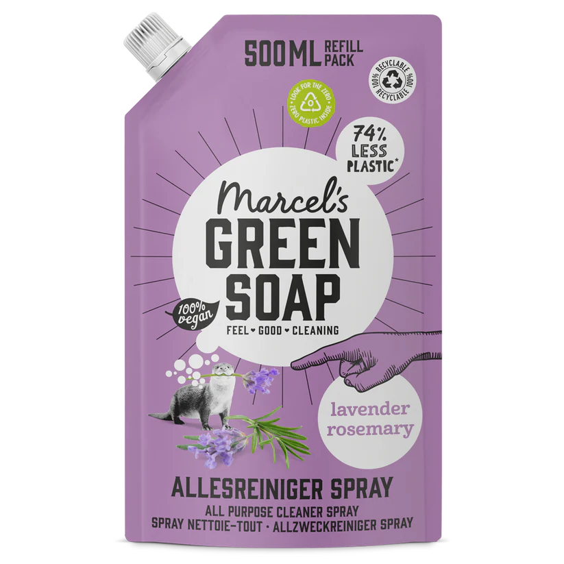 Marcel's Green Soap Allesreiniger Spray Navulling Lavendel & Rozemarijn (500 ml)