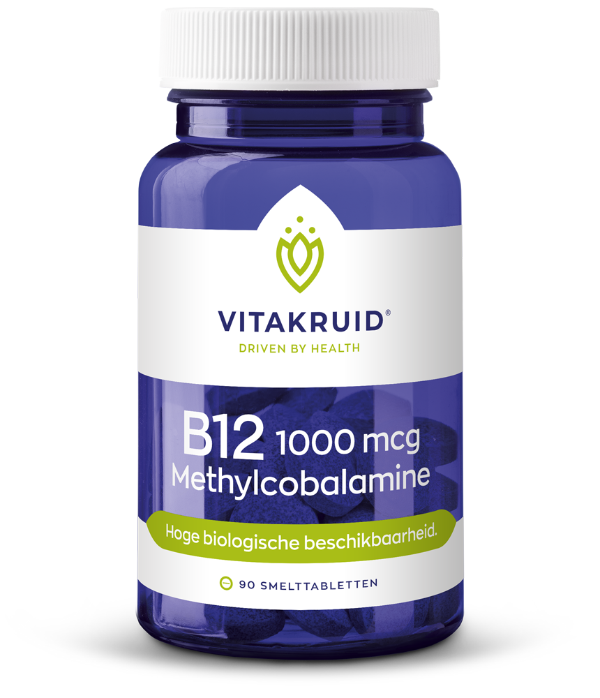 Vitakruid B12 1000 Mcg Actief Methylcobalamine Vitamine (90 stuks)