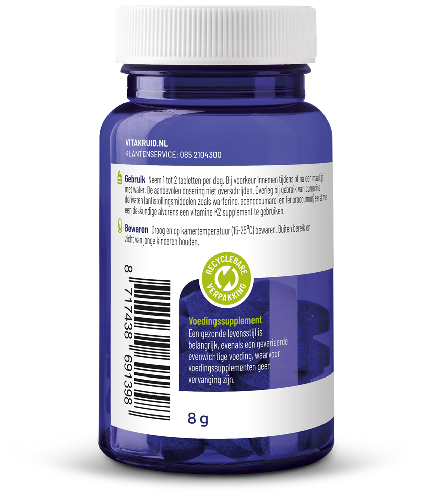 Vitakruid Vitamine K2 100 Mcg K2Vital® Delta (60 tabletten)