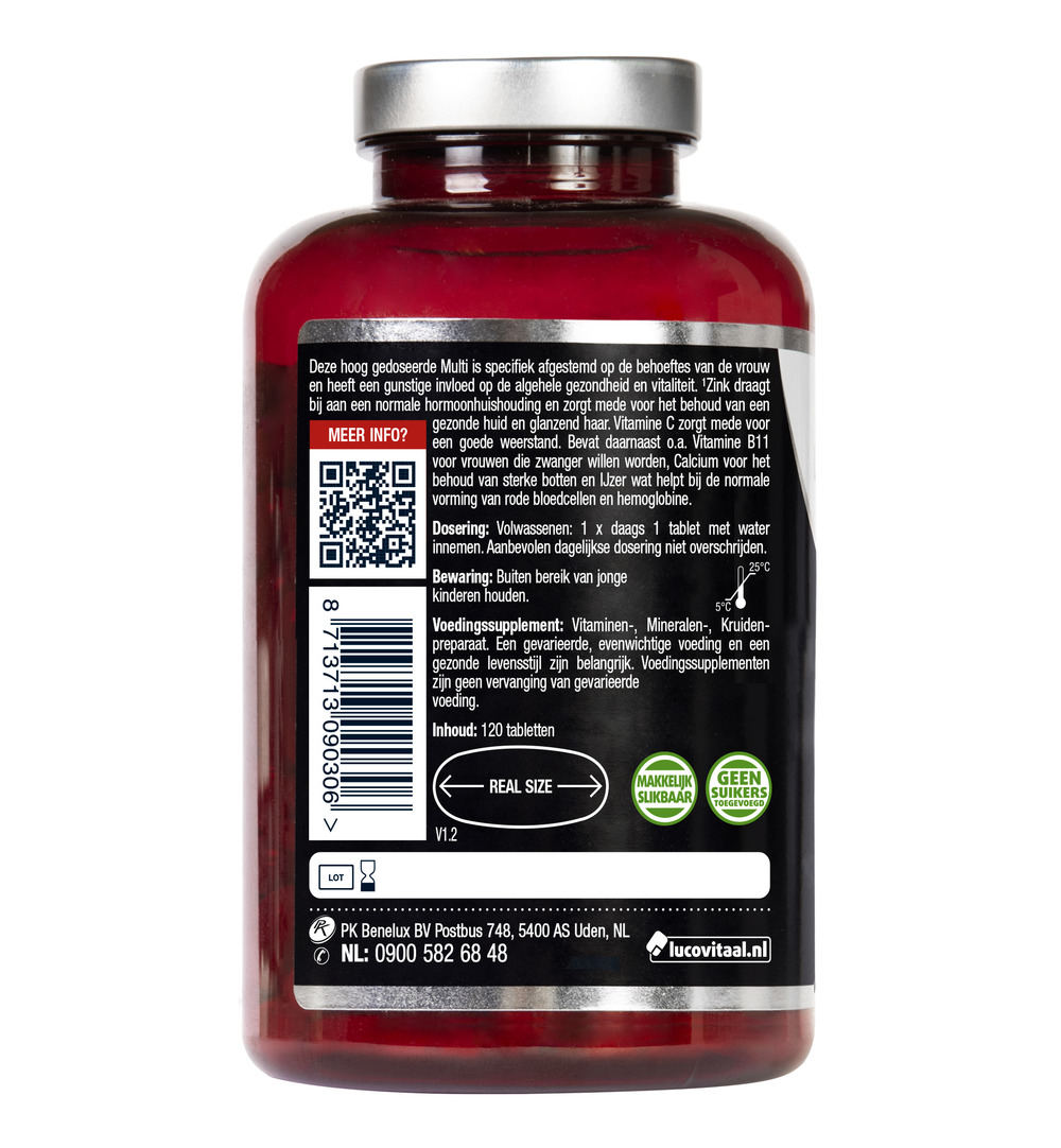 Lucovitaal Multivitamine Vrouw (120 tabletten) - image 3