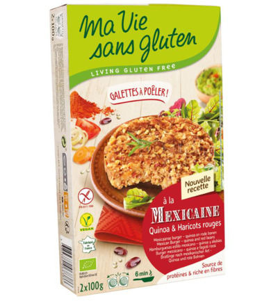 Ma Vie Sans Gluten Mexicaanse Quinoaburgers Glutenvrij B (2 X 100 gr)