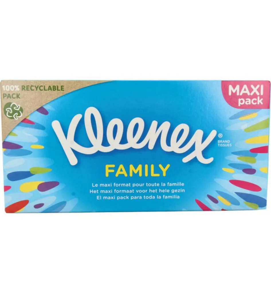 Kleenex Family maxi tissue (128 stuks)