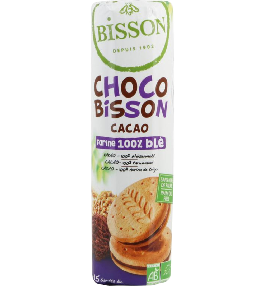 Bisson Choco Bisson Cacao Tarwekoekjes Bio (300 gr)