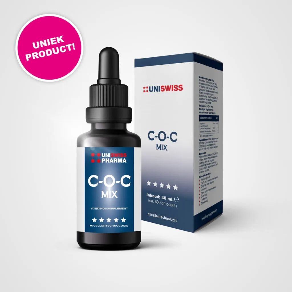 Uni Swiss C-O-C mix Curcumine, Olibanum en Vitamine C (30 ml)