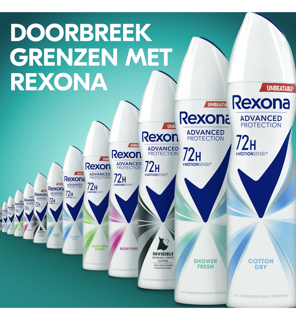 Rexona Deodorant spray cotton dry (150 ml) - image 4