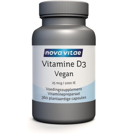 Nova Vitae Vitamine D3 1000Ie/25Mcg Vegan (360 vega capsules)