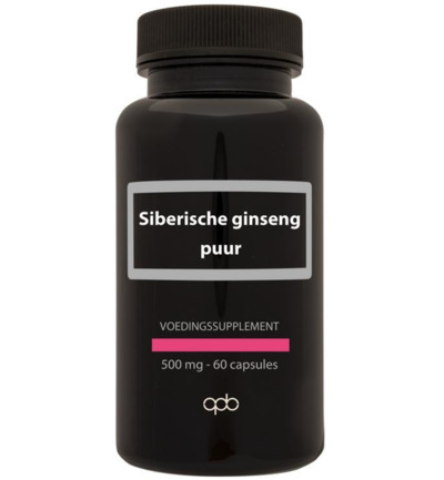 Apb Holland Siberische Ginseng/Eleutherococcus 500Mg (60 vega capsules)