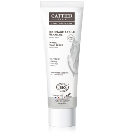 Cattier Witte klei peeling (100 ml)
