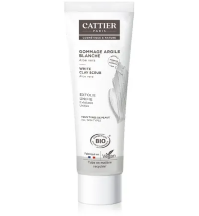 Cattier Witte klei peeling (100 ml)
