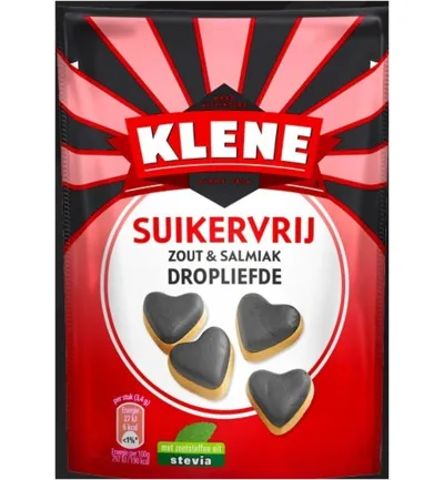 Klene Dropliefde suikervrij (90 gr)