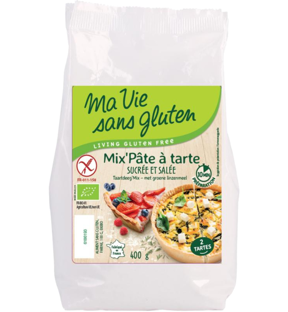 Ma Vie Sans Gluten Taartdeegmix Zoet En Hartig Glutenvrij Bio (400 gr)