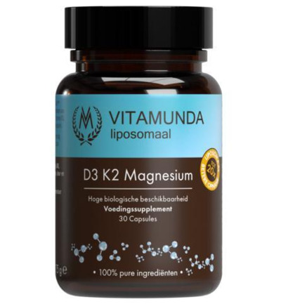 Vitamunda Liposomale Magnesium D3 K2 Vegan (30 capsules)