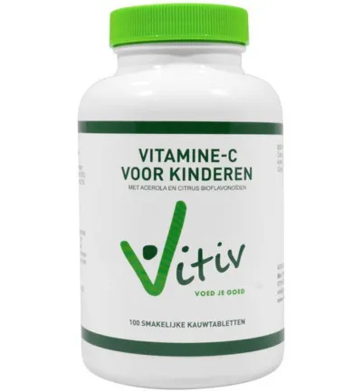 Vivit Kinder vitamine C zuurvrij 120mg (100 kauwtabletten)
