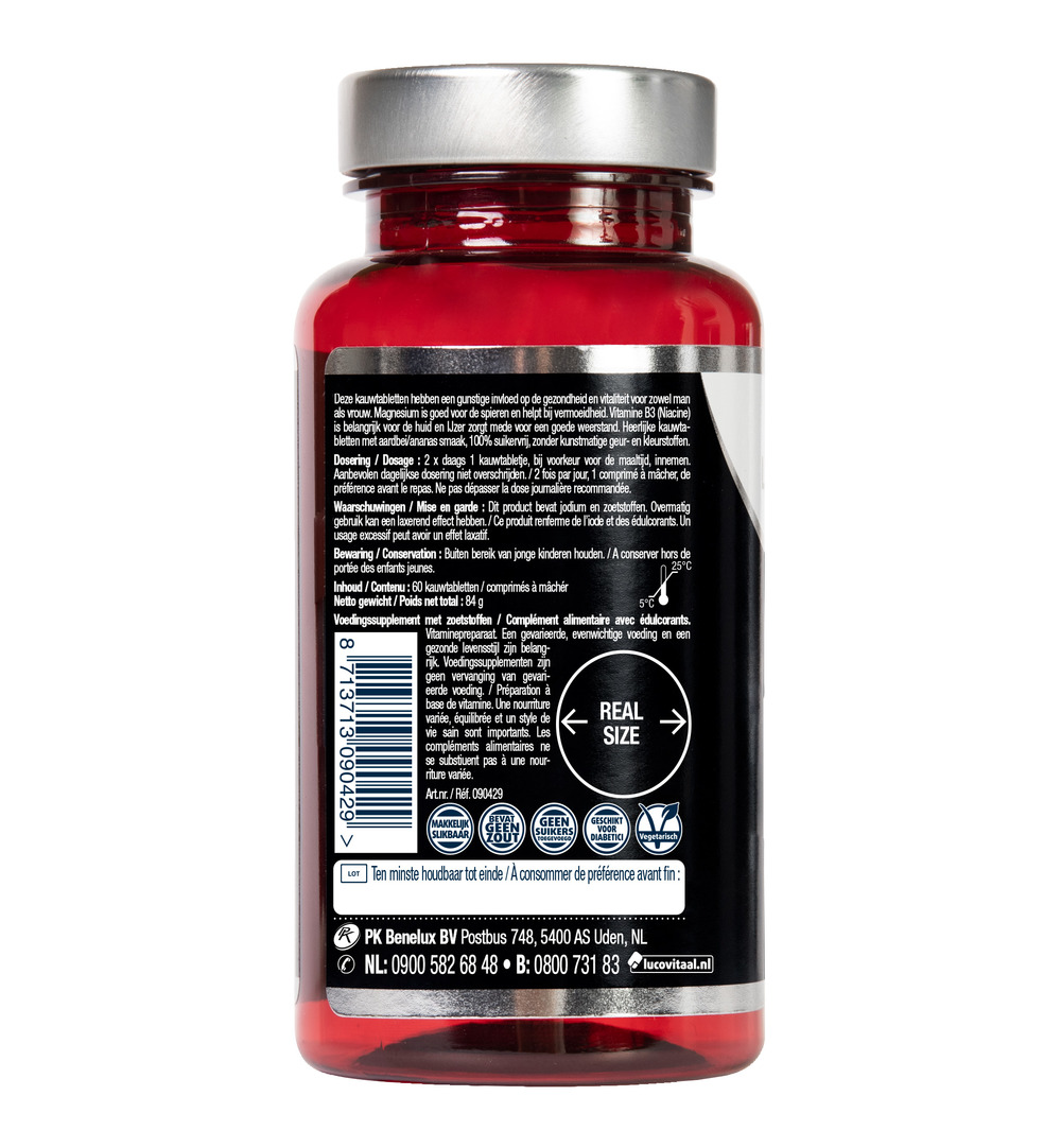 Lucovitaal Multi+ Compleet Vitaminen Mineralen (60 kauwtabletten) - image 3