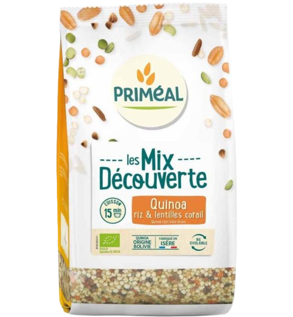 Priméal Mix van quinoa rijst me rode linzen bio (400 gr)