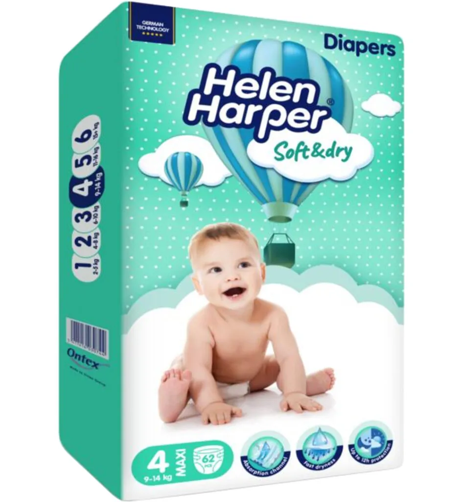 Helen Harper Babyluiers maxi (62 stuks)