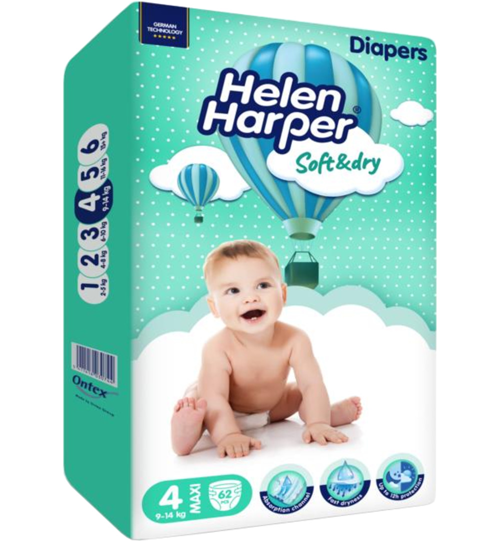 Helen Harper Babyluiers maxi (62 stuks)