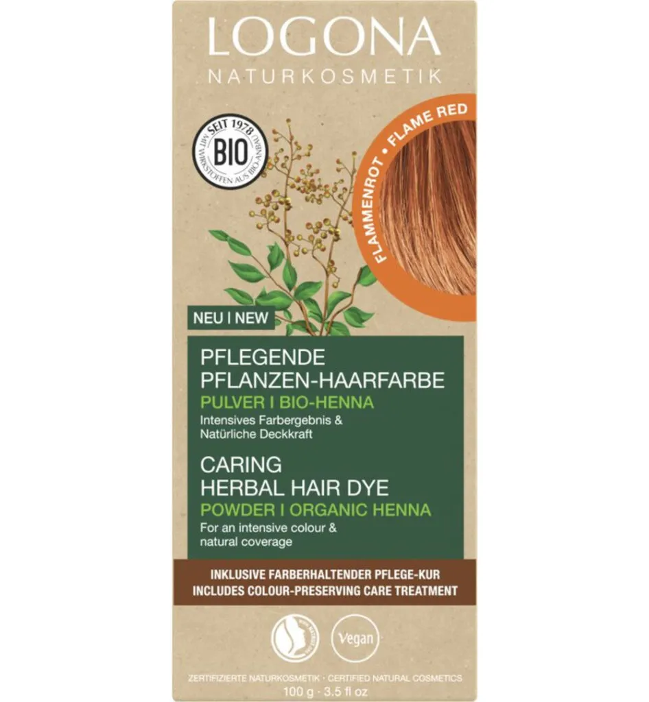 Logona Haarkleuring 03 vlammend rood (100 gr)