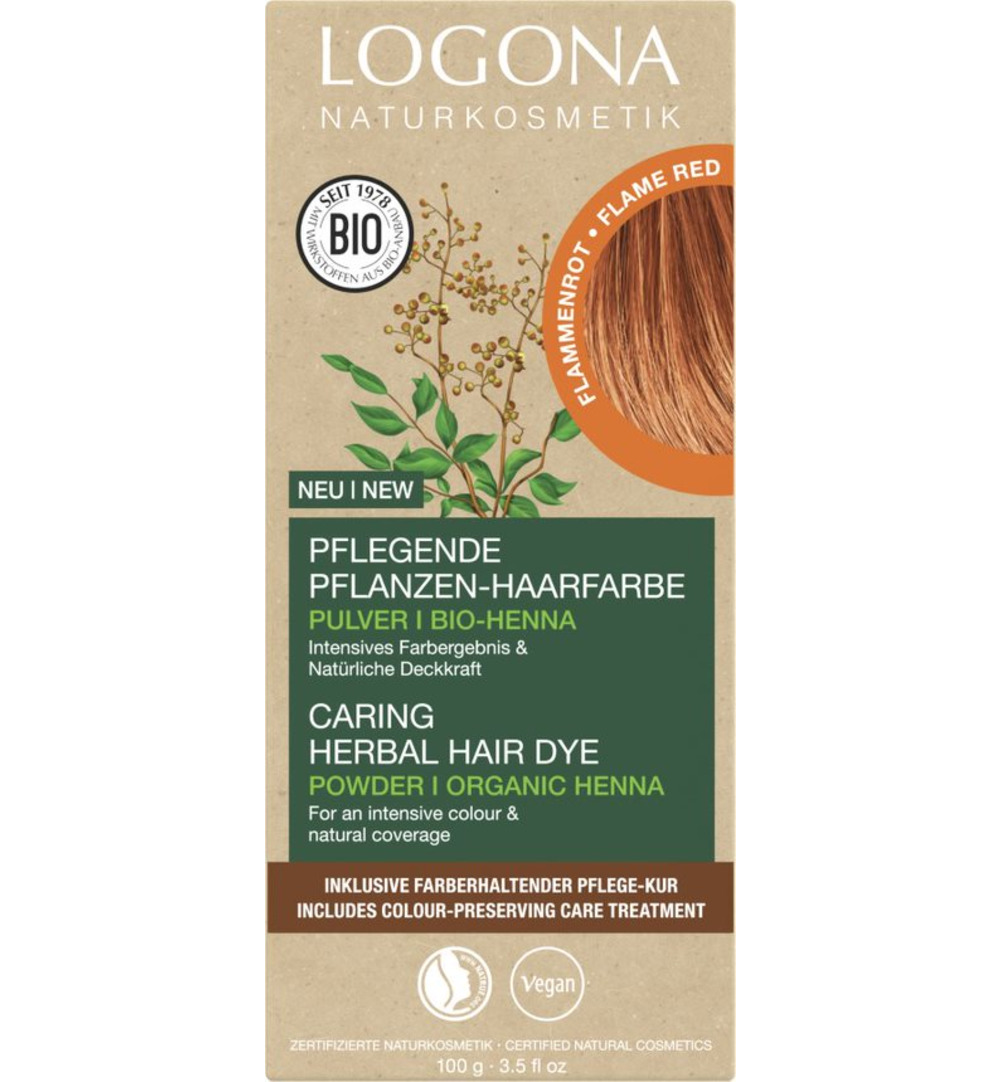 Logona Haarkleuring 03 vlammend rood (100 gr)