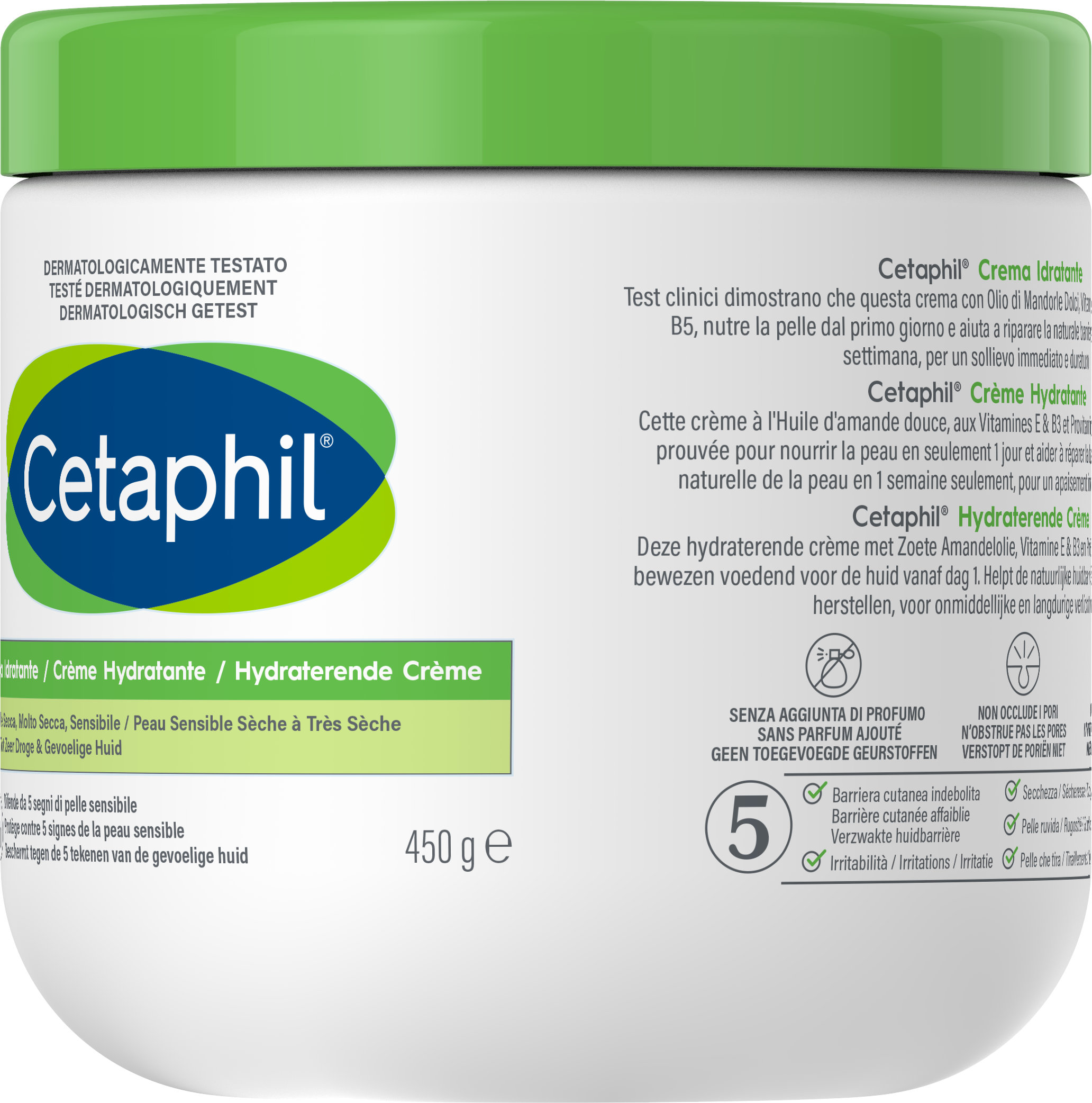Cetaphil Hydraterende creme (450 gr)