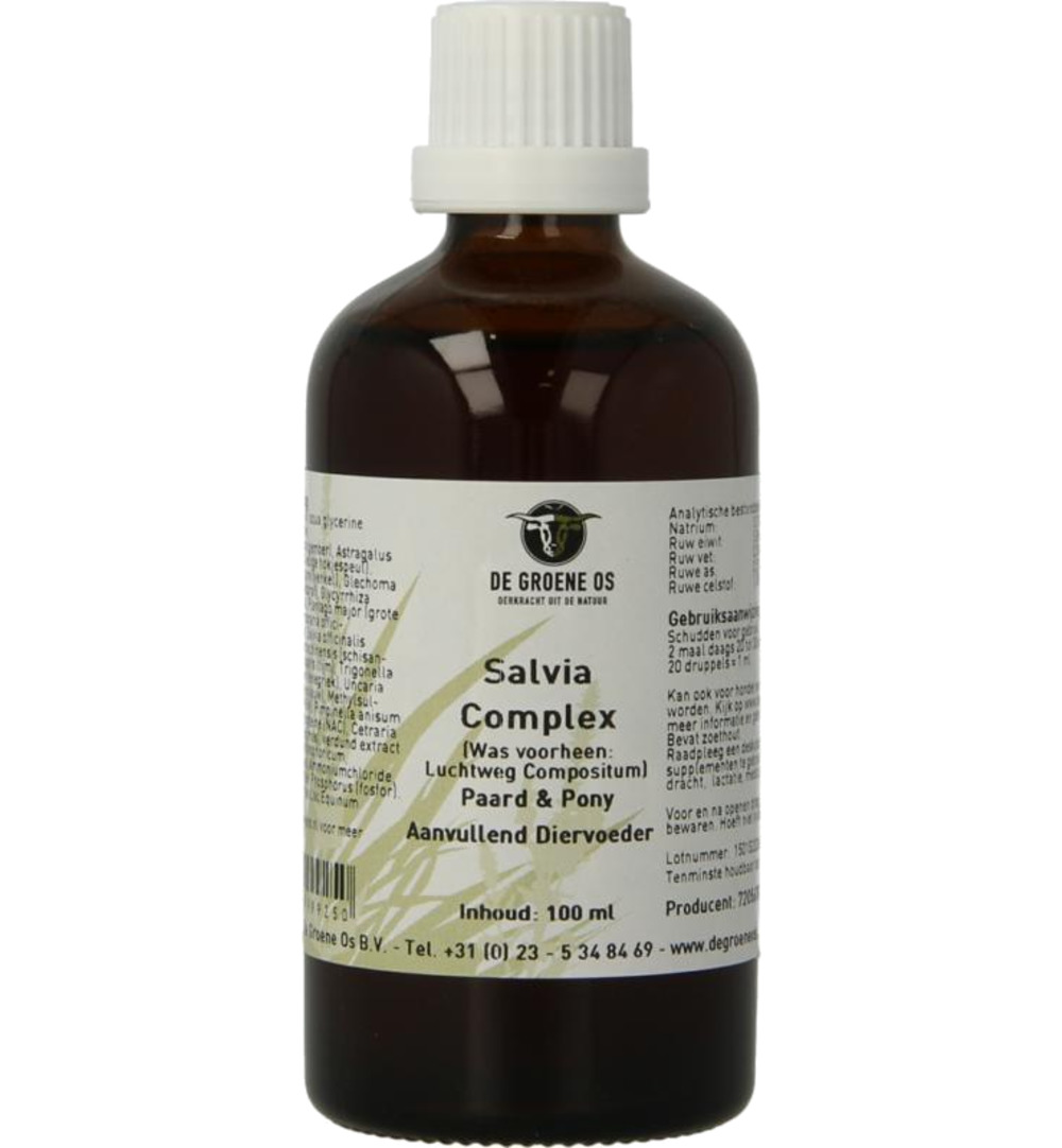 Degroene Os Salvia Complex Paard/Pony (100 ml)